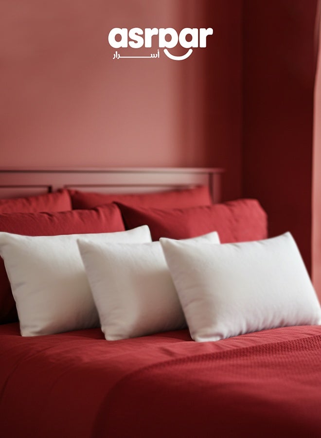 أسرار 3 قطع | حشوة مخده من المايكروفايبر - أبيض - 50x30 سم - Image 1